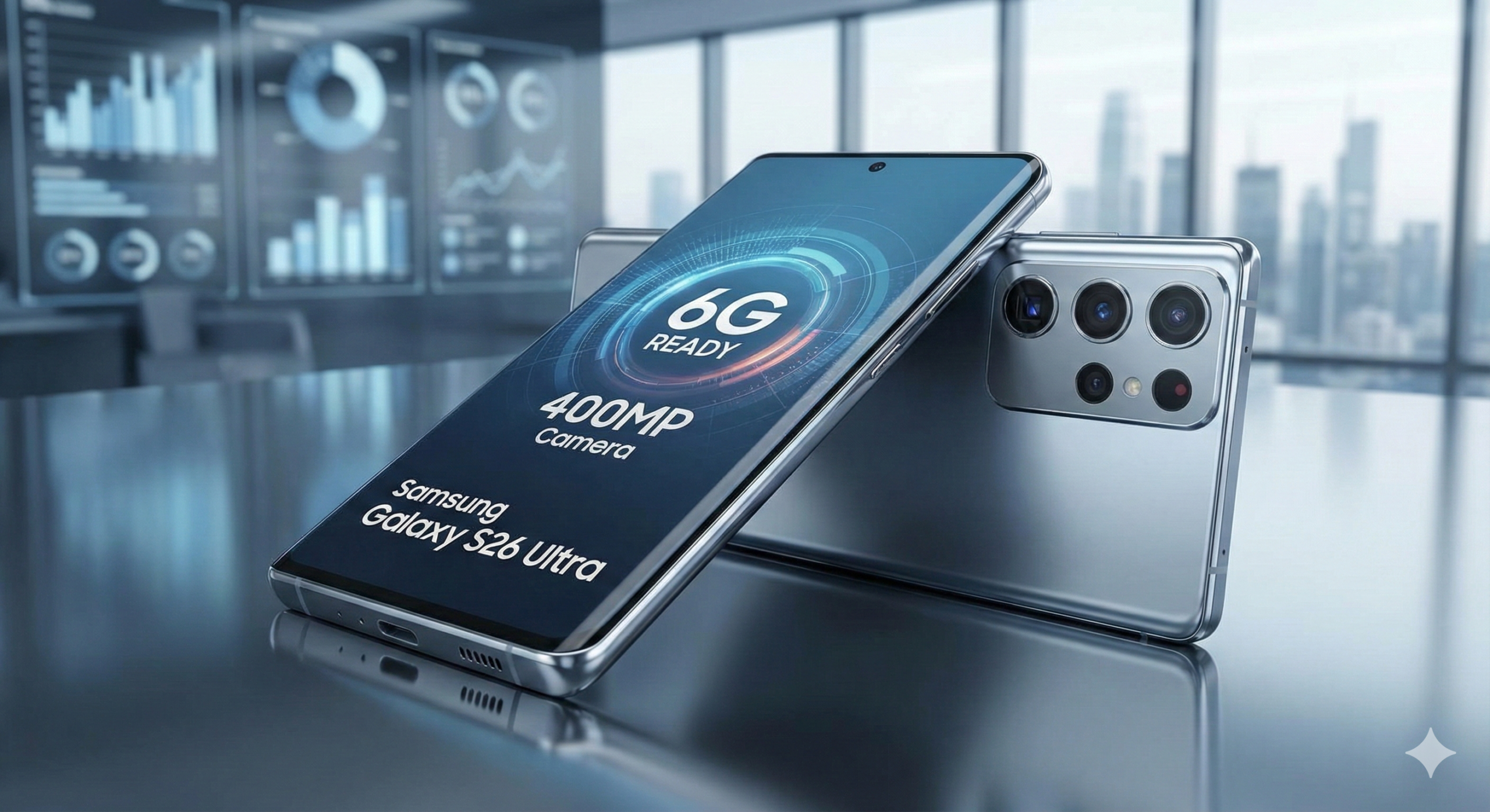 Samsung Galaxy S26 Ultra concept design with 6G Ready and 400MP Camera features